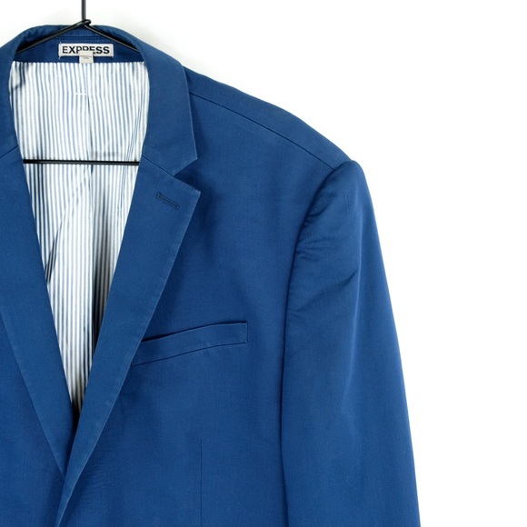 Express Slim Photographer Cotton Sateen Blazer - Picture 1 of 6